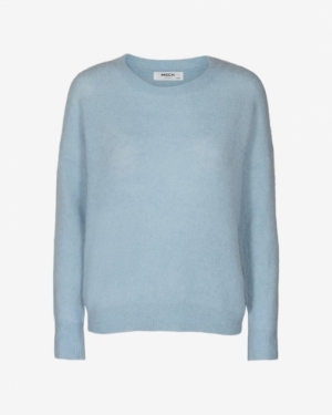 FEMME MOHAIR PULL CASHMERE BLUE