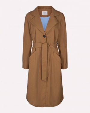 ANGELA TRENCH COAT TOBACCO BROWN