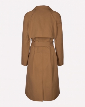 ANGELA TRENCH COAT TOBACCO BROWN