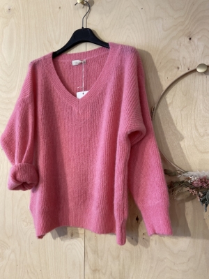 PULL V-HALS CANDY PINK