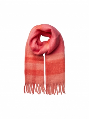 PCSILLE LONG SCARF HOT PINK