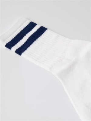 NKMKIM TERRY FROTTE SOCK BR WHITE:BLUE P